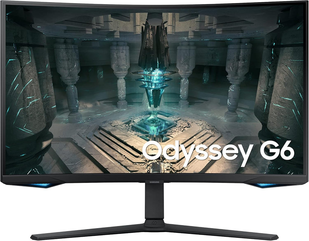 Monitor Samsung Odyssey G6 27'' 240Hz, 1ms, Panel VA, Resolución 2560 x 1440, 2500:1, 350 cd/m², AMD FreeSync Premium Pro, CoreSync, Gaming Hub, Base Ajustable, HDMI, DisplayPort