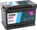 Batería de arranque Exide EK700 AGM Start-Stop 12V 70Ah 760A
