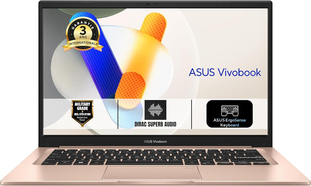ASUS Vivobook 14 S1404VA-NK665W Portátil de 14 pulgadas FHD (procesador Intel Core i5-1335U 4,6 GHz, 16 GB DDR4, 1 TB SSD NVMe, gráficos Intel Iris Xe, Windows 11 Home) - Teclado AZERTY