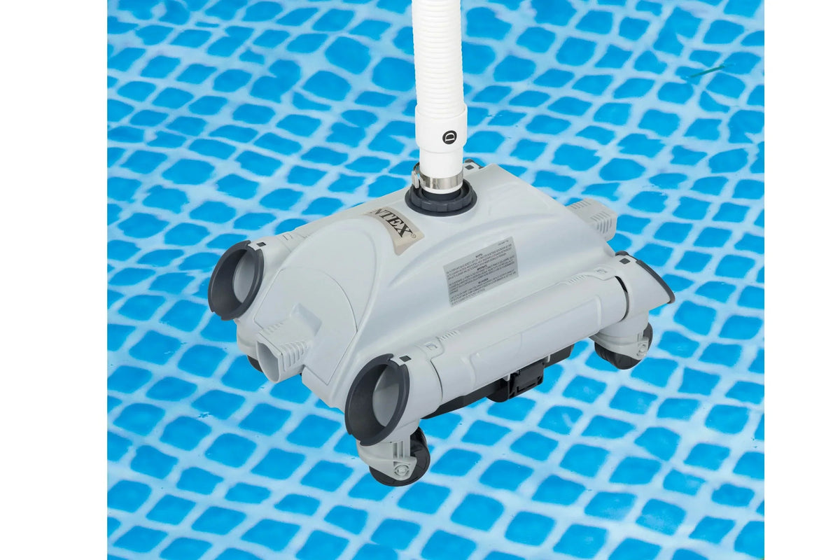 Bomba de filtro de arena Intex 2100 GPH para piscinas sobre suelo 2025 con aspirador automático