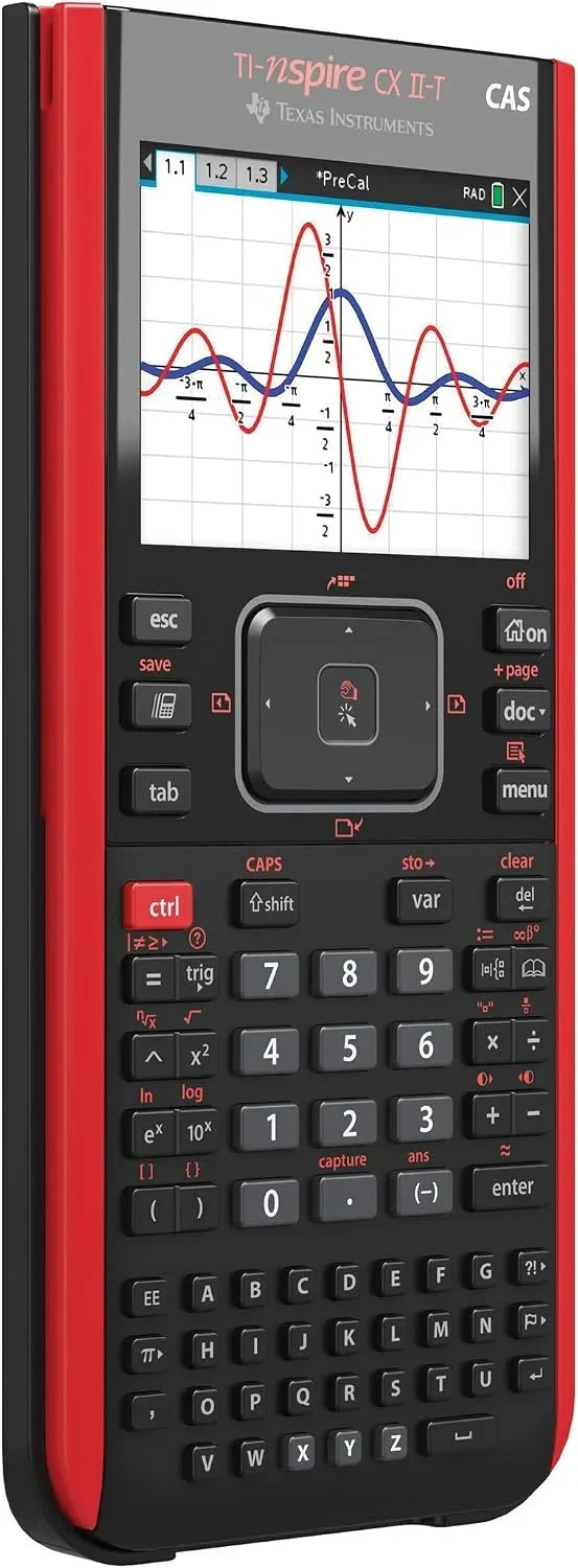 Calculadora gráfica TI-Nspire CX II-T CAS 800 funciones pantalla a color visualización 3D LCD gráfica