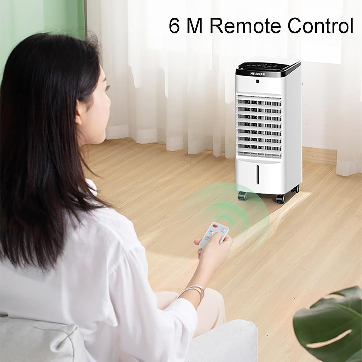 Aire acondicionado portátil con control remoto, enfriador de aire evaporativo 3 en 1, temporizador de 7 horas para el hogar, oficina, dormitorio, cocina