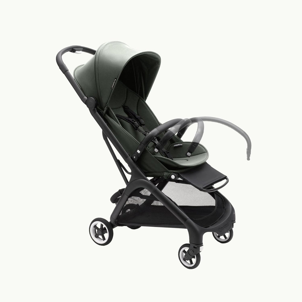 Cochecito de viaje ultracompacto Bugaboo Butterfly, pequeño y ligero, plegable con una sola mano y fácil de maniobrar, cochecito urbano ergonómico para bebés a partir de 6 meses, con mucho espacio de almacenamiento, Stormy Blue