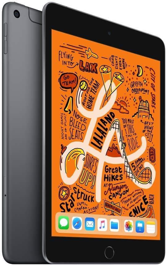 Apple iPad Mini de 2019 (7,9 pulgadas, Wi-Fi + Cellular, 256 GB) Gris espacial (Reacondicionado)