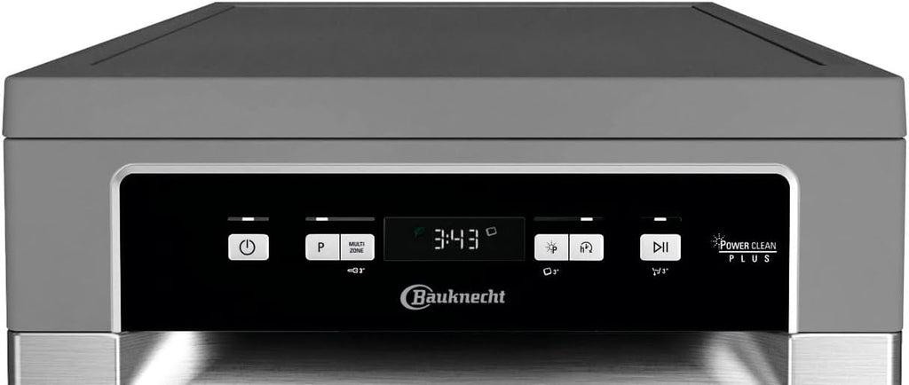 Bauknecht BK6FC11BS7A0X Lavavajillas totalmente integrable (45 cm)/ ActiveDry/Programa con sensor/PowerClean/Bandeja para cubiertos/Programa de higiene/Protección total contra el agua/Multizona/Inicio diferido