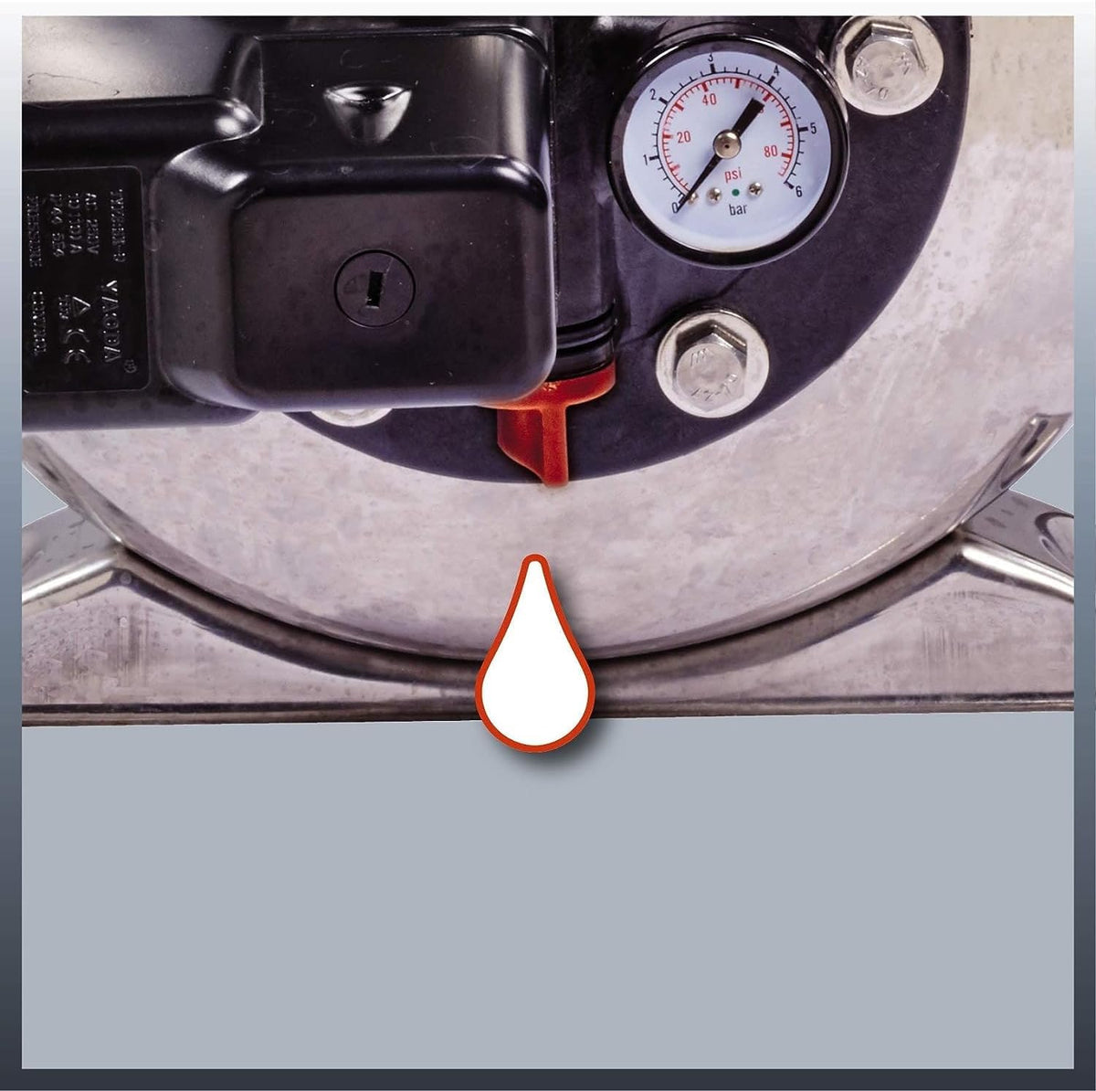 Sistema de abastecimiento de agua doméstico Einhell GC-WW 1250 NN (1200 W, máx. 5 bar, caudal máx. 5000 l/h, altura de elevación máx. 50 m, motor sin mantenimiento, tornillo de purga de agua, depósito de presión de acero inoxidable de 20 l)