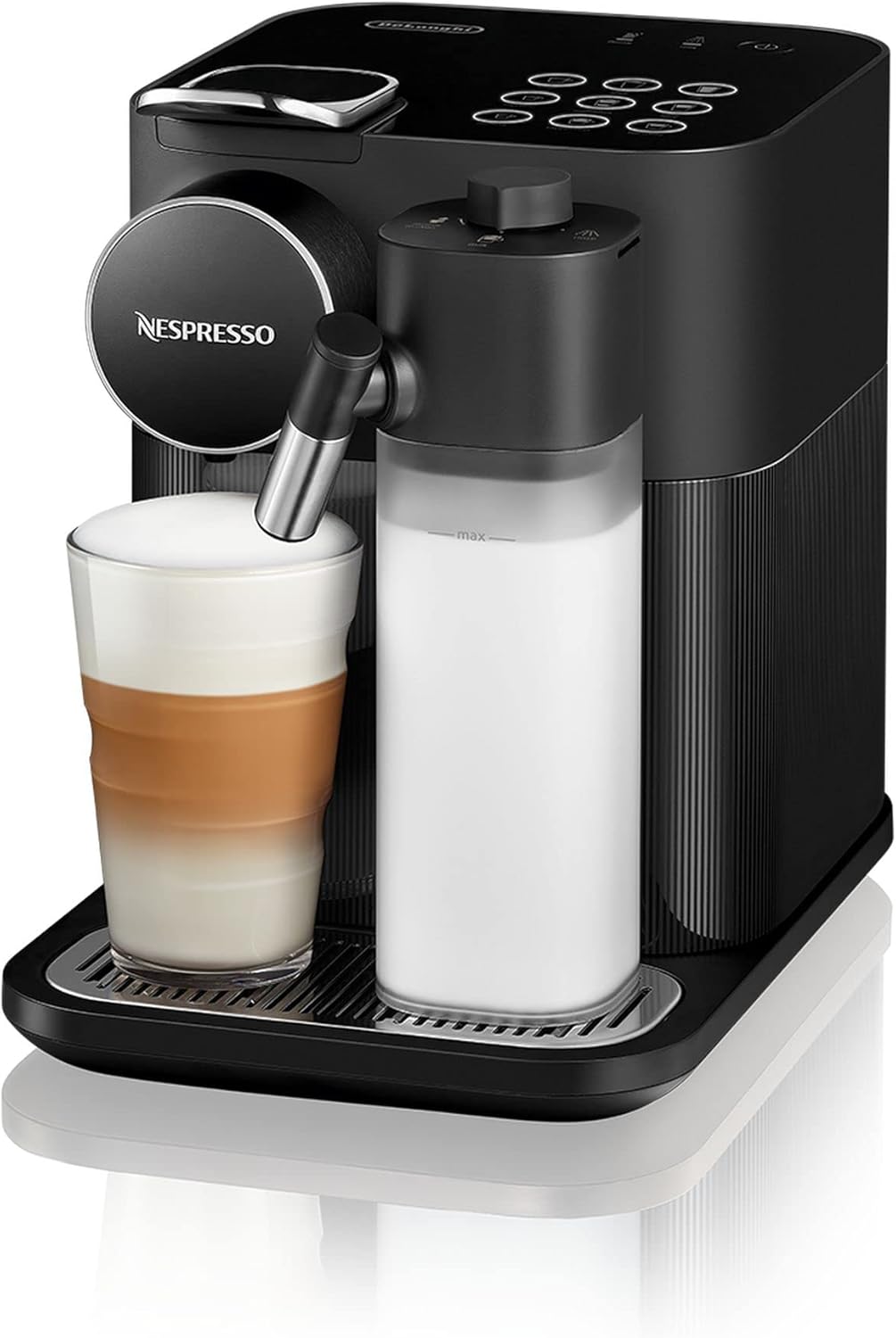 Nespresso De'Longhi EN640.W Gran Lattissima Cafetera de cápsulas con sistema automático de leche, 19 bares de presión, 1400 W, Blanco