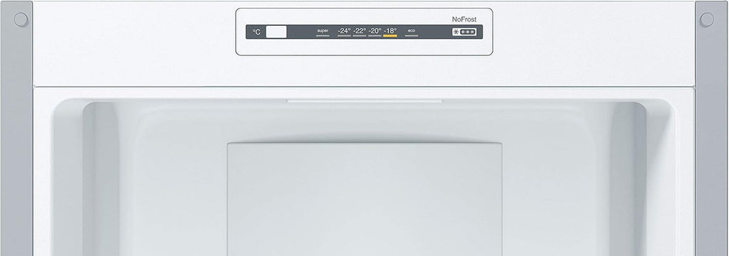 Bosch KGN36NLEA Serie 2, Frigorífico combinado de libre instalación - 305L - An 60cm x Al 186cm - Acero inoxidable plata