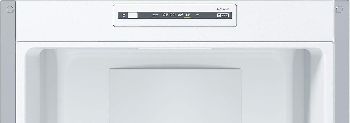 Bosch KGN36NLEA Serie 2, Frigorífico combinado de libre instalación - 305L - An 60cm x Al 186cm - Acero inoxidable plata