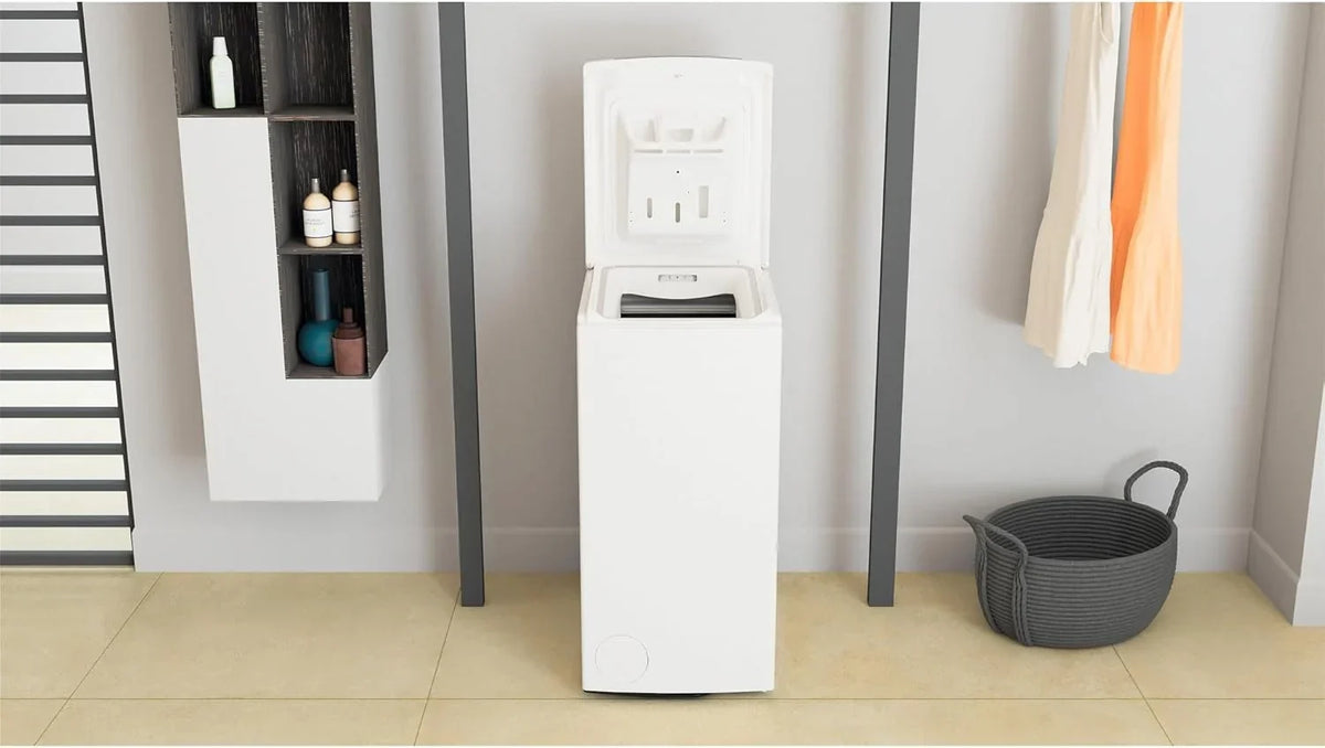 Whirlpool - Lavadora de carga superior 6,5 kg TDLR 65230SS EU/N blanco, 1200 rpm, tecnología 6th sense y freshcare, motor universal, eficiencia NEL D
