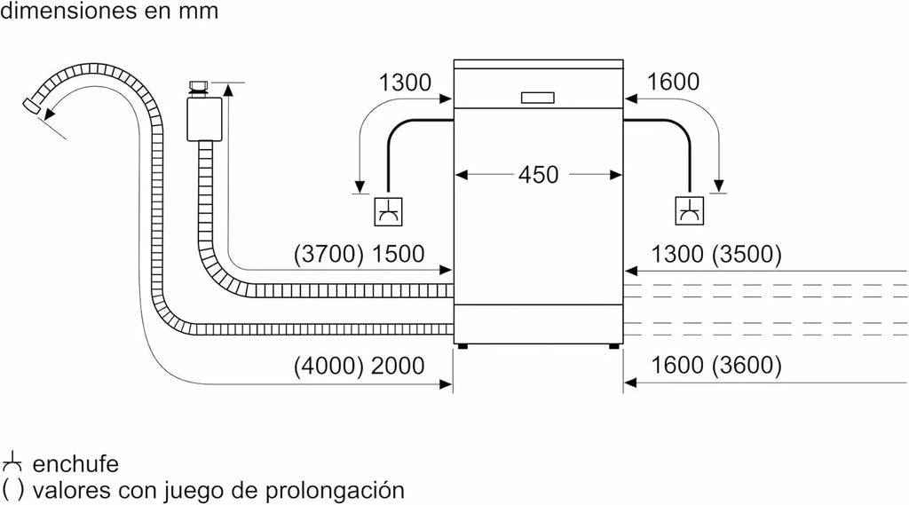Balay - Lavavajillas, Libre instalación, 45 cm de ancho, Motor ExtraSilencio, Home Connect, Display LED, Blanco, 3VN4030BA
