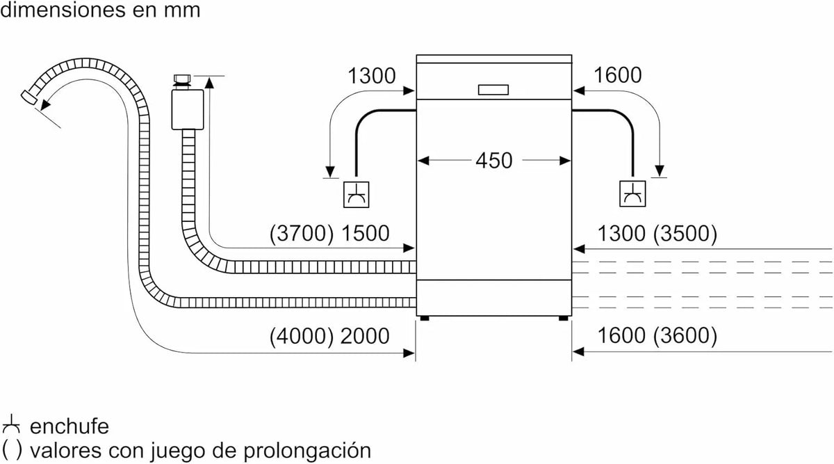 Balay - Lavavajillas, Libre instalación, 45 cm de ancho, Motor ExtraSilencio, Home Connect, Display LED, Blanco, 3VN4030BA