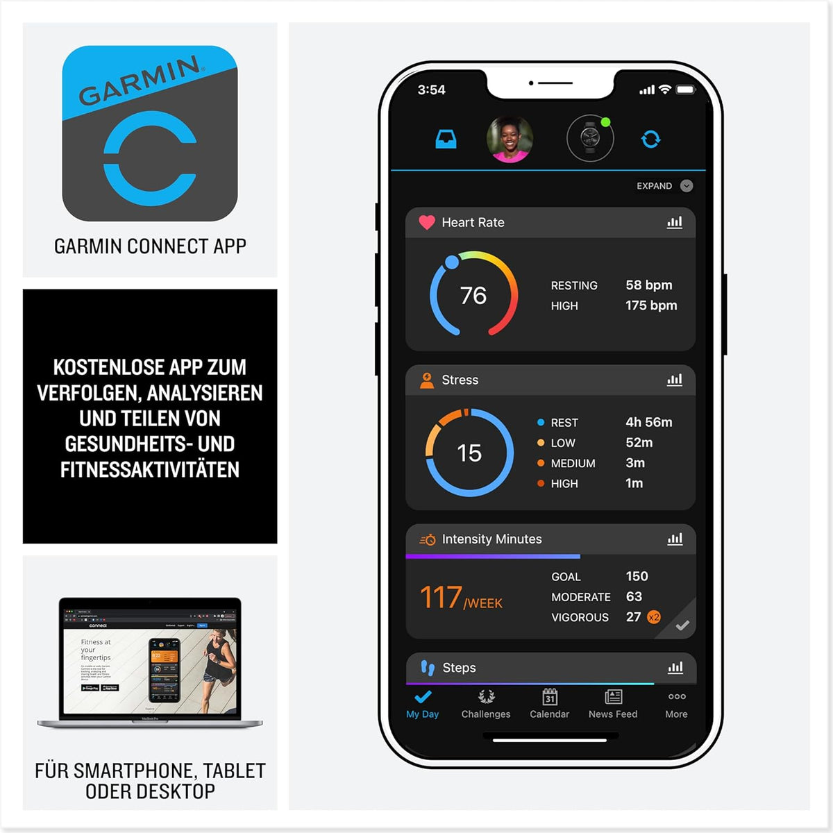 Garmin Edge 540 – UE Central + West, ciclocomputador GPS con botones, pantalla a color de 2,6 pulgadas, mapas de Europa, datos de rendimiento completos, hasta 26 horas de autonomía de batería