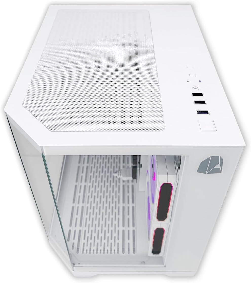 NitroPC - Pack Bronze Plus | PC Gaming Completo (AMD Ryzen 5 5655G 6/12 4,6 GHz, RX Vega 7, RAM 16 GB, M.2 1 TB, Windows 11 Pro, RGB | WiFi, monitor 24", teclado, ratón, auriculares) PC de sobremesa (Blanco)