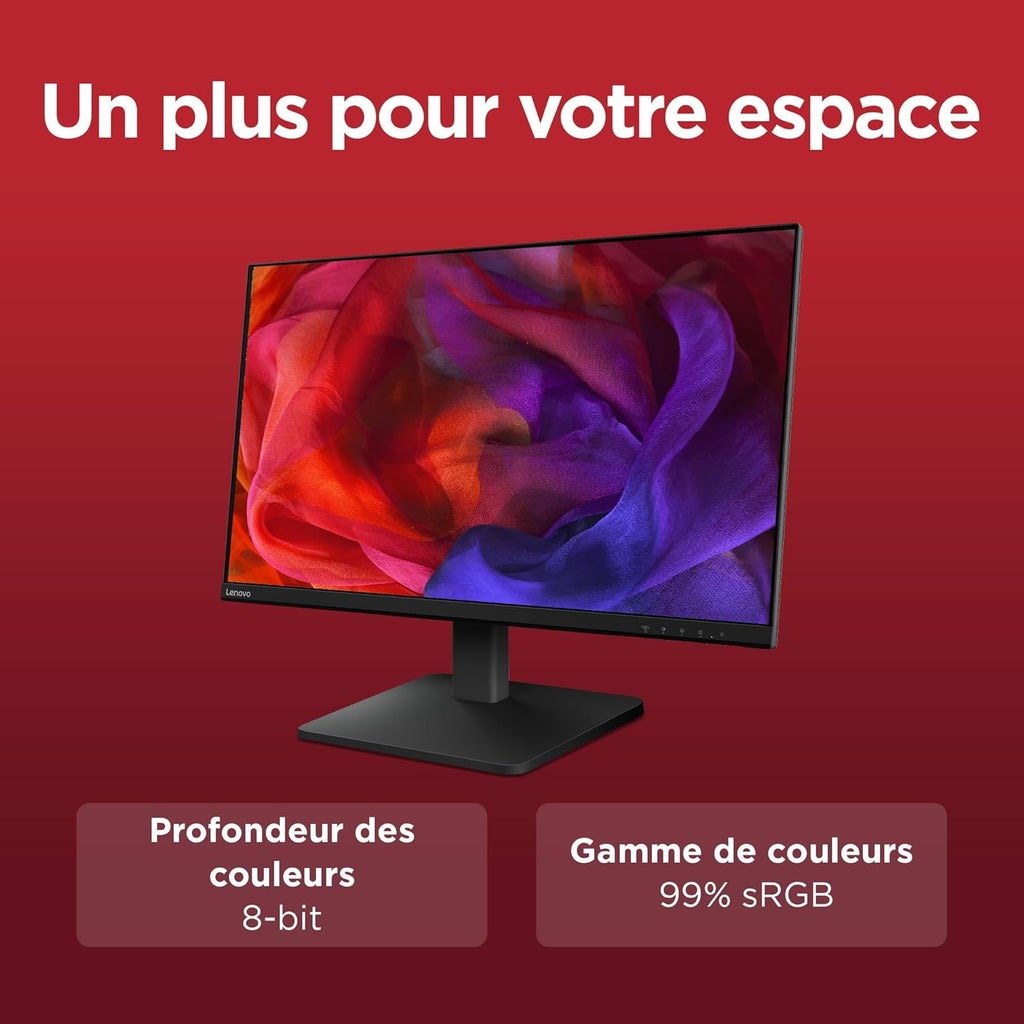 Lenovo L27qe - Monitor QHD de 27'' (IPS, 100 Hz, 4 ms, HDMI+DP, cable HDMI) - Negro