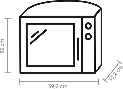 Bauknecht MW 39 WSL/połączenie grilla i kuchenki mikrofalowej/funkcja Crisp / 700 W / 13 l komora gotowania/super kompaktowa konstrukcja/funkcja gotowania na parze/funkcja szybkiego