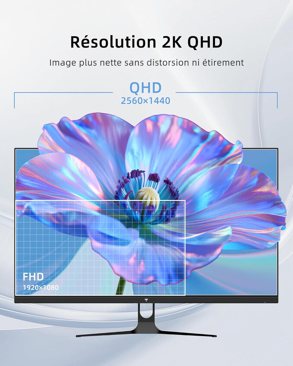 Monitor PC KTC 32 pulgadas QHD | 2K@120Hz (OC) | Blanco | Panel IPS | ΔE＜2, 99% sRGB, 85% DCI-P3 | VESA 100×100 | Luz azul reducida | HDR10 | HDMI, DP | Monitor para oficina, diseño, estudio y ocio
