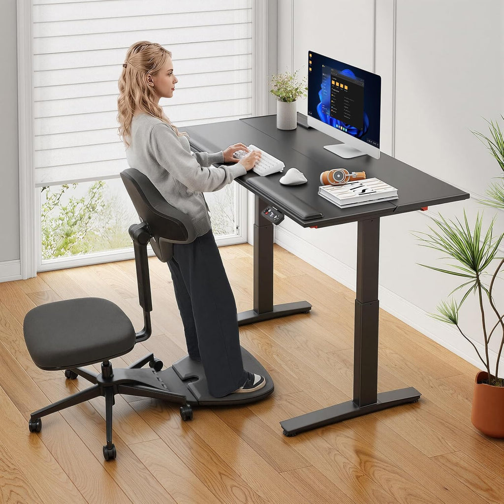 Newtral Stehpult-Stuhl, Standing Mate-Sitz für Sitz-Steh-Wechsel, ergonomischer Anlehn-Hocker mit Anti-Ermüdungsmatte, Stehpult-Hocker, Pferdesattel-Stuhl, höhenverstellbarer Homeoffice-Haltungssitz