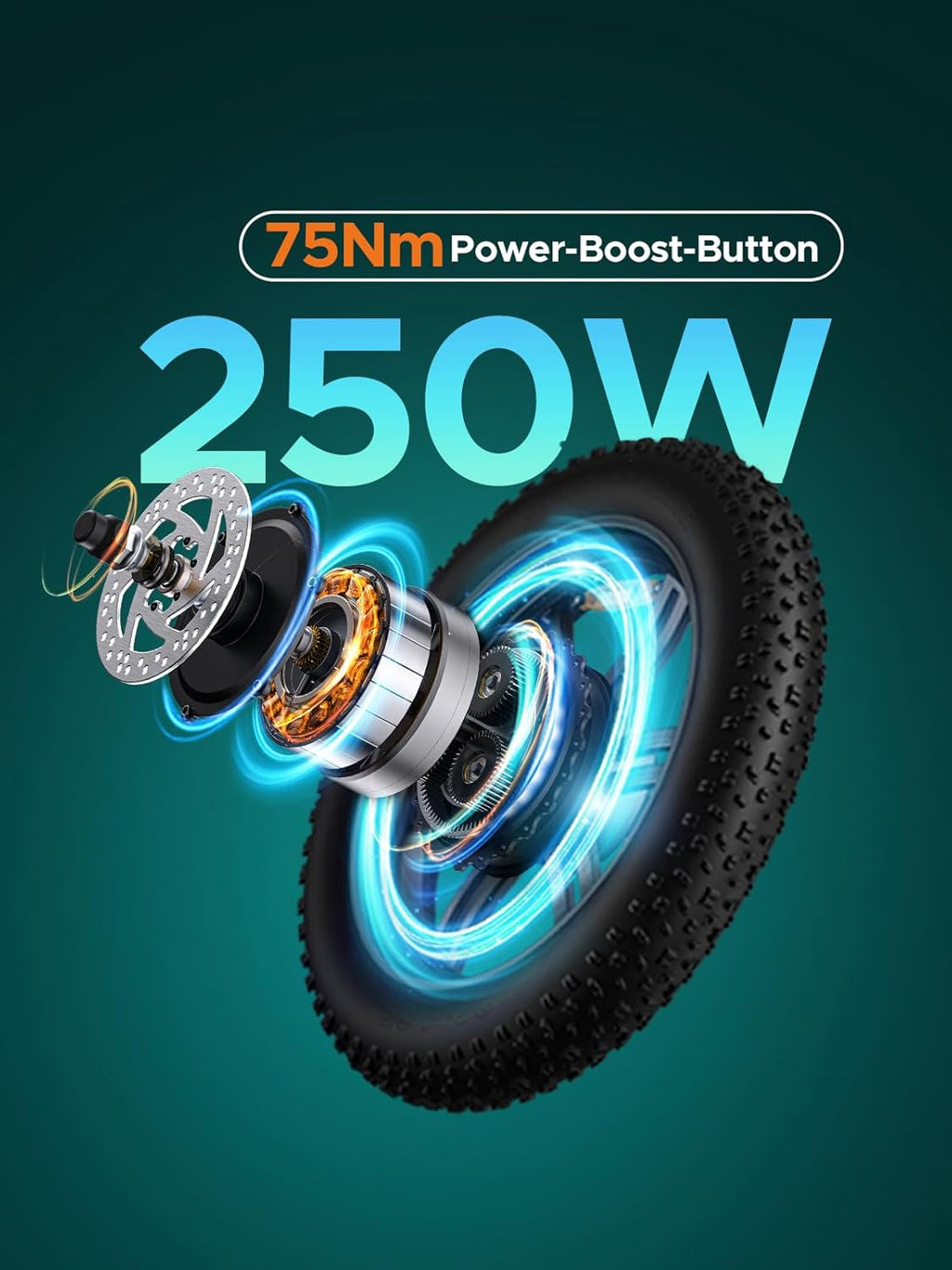 Bicicleta eléctrica ENGWE L20 Boost para adultos, batería extraíble de 48V 13Ah, autonomía de hasta 126 km, neumáticos anchos de 20×4,0, ebike de 7 velocidades