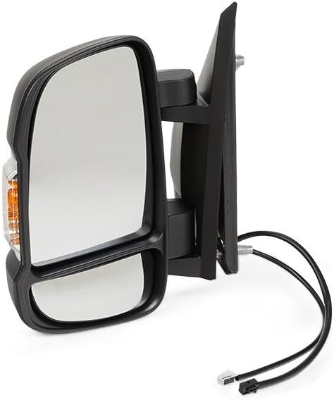 RIDEX 50O0614 Espejo retrovisor exterior, espejos completos, convexo, para ajuste eléctrico, calefactable, con sensor de temperatura, con espejo gran angular, brazo corto, lado izquierdo