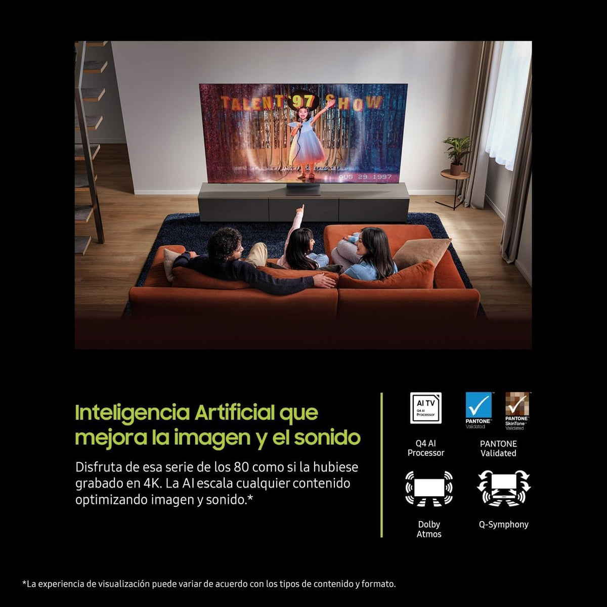 Samsung TV 50 pulgadas QLED QE1F 4K Smart TV, imagen y sonido con IA 4K, Samsung Vision AI, el auténtico Quantum Dot TV Plus
