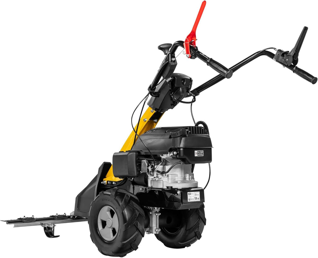 Segadora de barra profesional de gasolina TEXAS CB8750 196cc, segadora de prados, segadora de hierba alta, cortacésped con tracción, autopropulsada | 5,7 CV | 4200 vatios | ancho de corte 870 mm | motor de 4 tiempos | apta para uso comercial