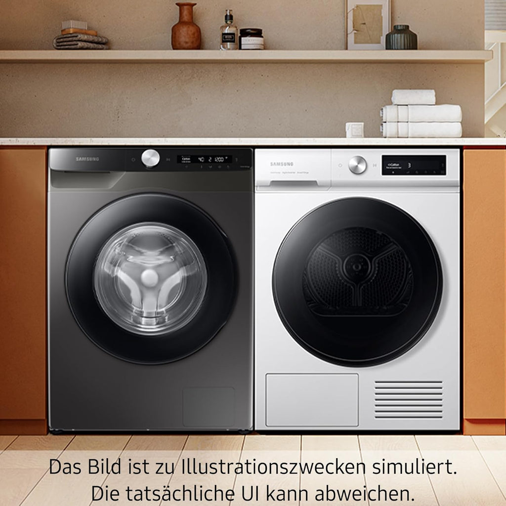 Lavadora Samsung, 9 kg, 1400 rpm, clase energética A, programa de microplásticos, Ecobubble, 14 programas, WiFi SmartControl, negro, WW90CGC04AABEG