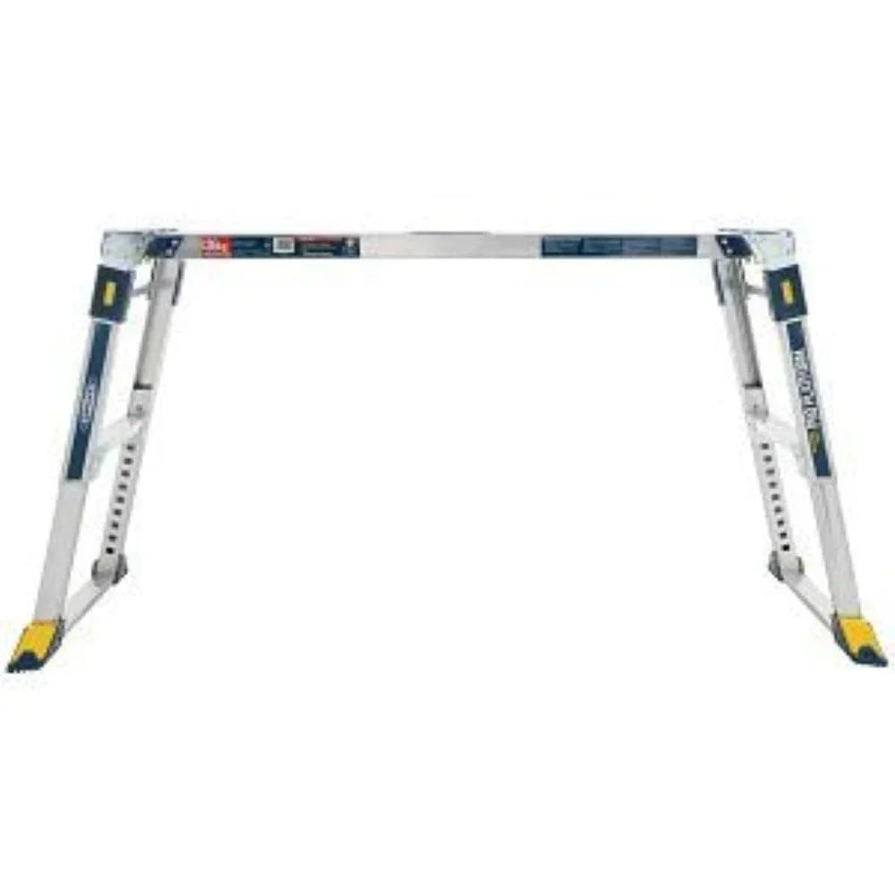 Plataforma de trabajo ajustable Work & Access 79023 de aluminio, altura ajustable, plataforma antideslizante