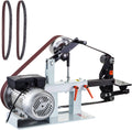 Lijadora de banda VEVOR 1500W, tamaño de banda 5,08x208,28 cm, velocidad constante 2800 r/min, lijadora de banda con varios tipos de lijado, para pulir herramientas, metal, madera y acrílico