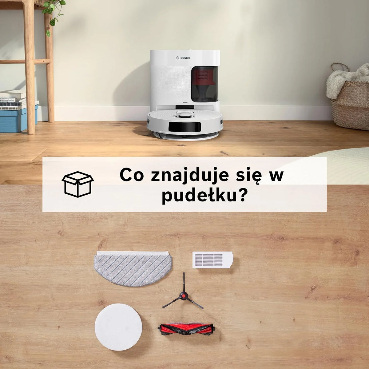 Bosch Spotless+ Robot sprzątający, BCRD1W, biały