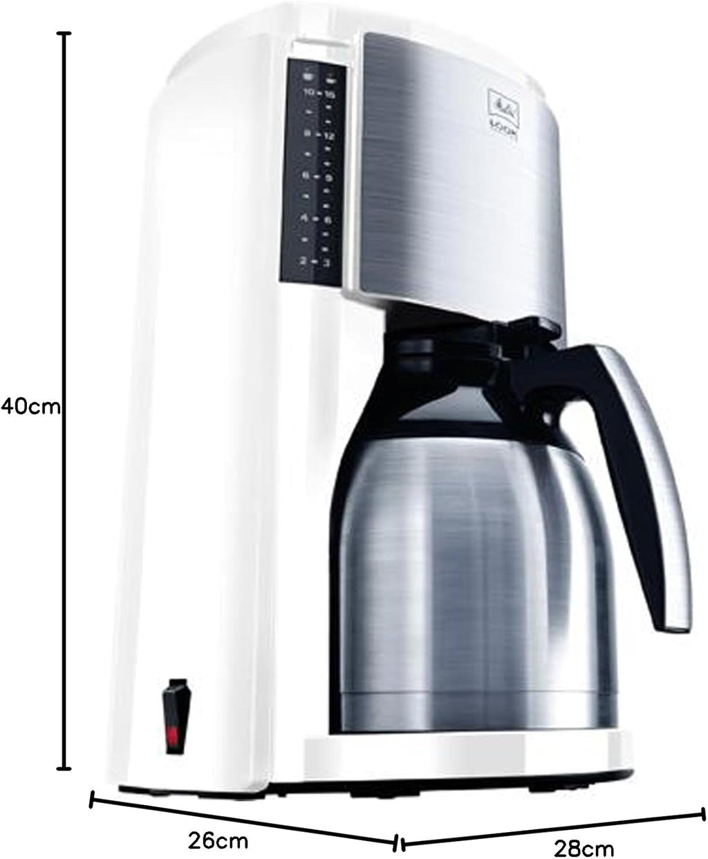 Melitta Look Therm Selection - Cafetera de filtro - con jarra térmica - 10 tazas - Negro (M 661 BK SST)