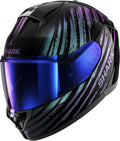 Shark, Casco de moto integral RIDILL 2 ASSYA Negro / Azul / Malva KXK, L