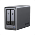 UGREEN NASync DXP2800 NAS de 2 bahías sin HDD, Intel N100, 2.5 GbE, 8 GB DDR5, 2x M.2 NVMe, 4K HDMI, Docker, máquinas virtuales, IA