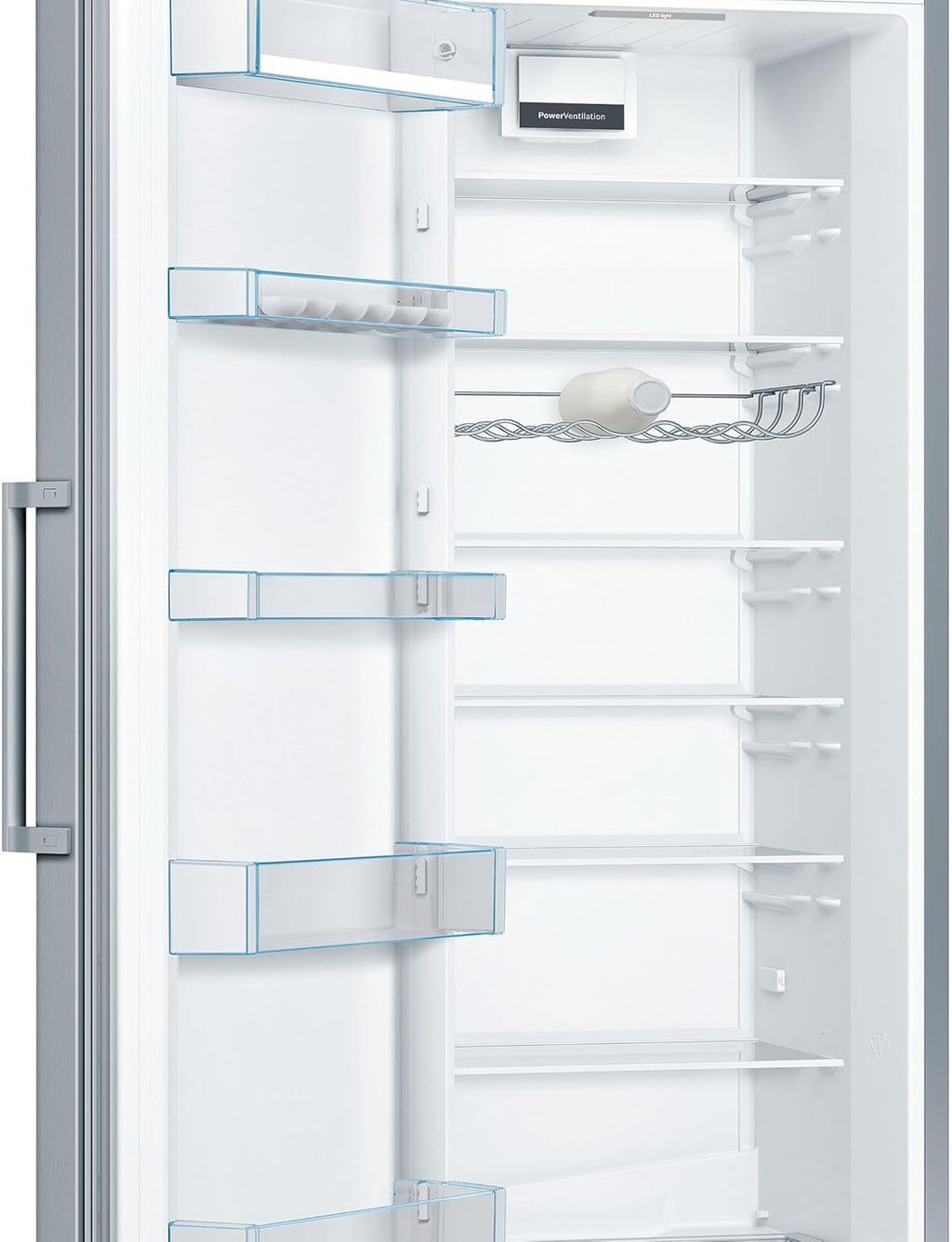 Bosch KSV36VLDP, Serie 4, Frigorífico de 1 puerta, Libre instalación, 186 x 60 cm, 346 L, Inox