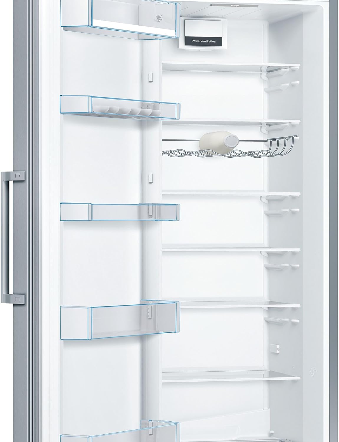Bosch KSV36VLDP, Serie 4, Frigorífico de 1 puerta, Libre instalación, 186 x 60 cm, 346 L, Inox
