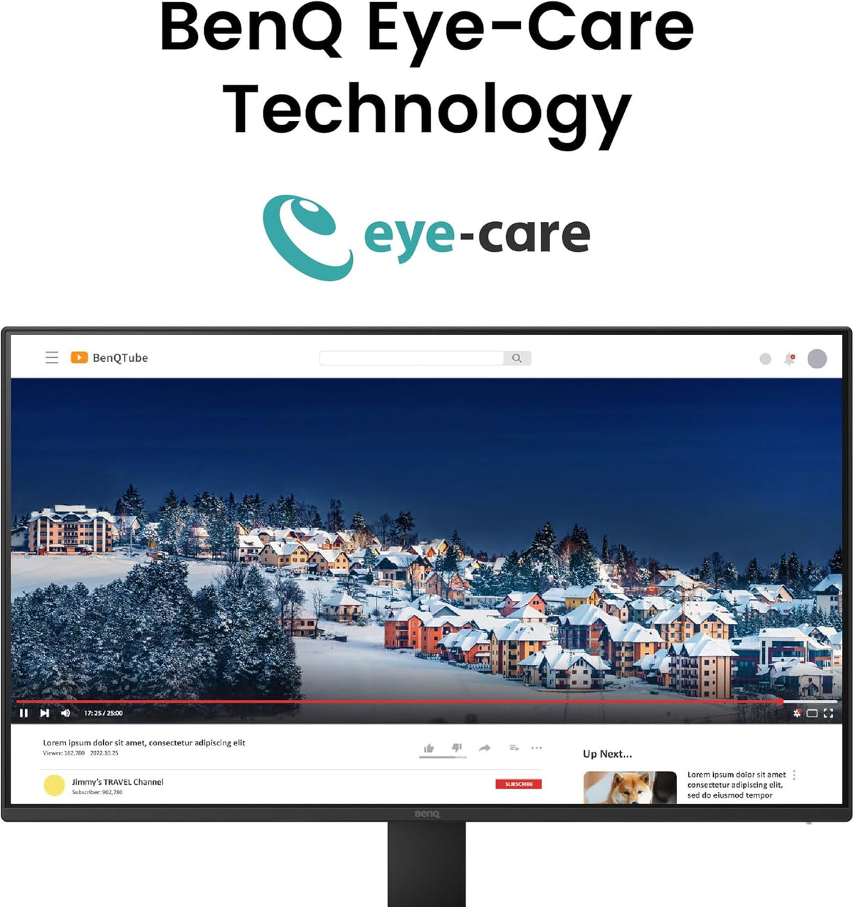 Monitor Gaming BenQ GW2791E de 27 pulgadas, 100Hz, IPS, 1080p FHD, Eye-Care, HDMI, Display Port, bordes ultrafinos, certificado TÜV, Flicker-Free, Low Blue Light Plus, Eye-CareU (novedad 2025)