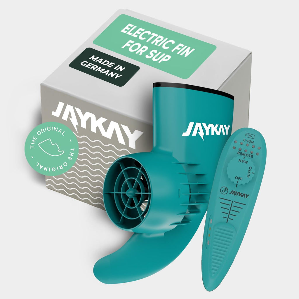 JayKay Sup E-Fin | Aleta eléctrica para tabla de SUP, kayak y windsurf | hasta 6 horas de