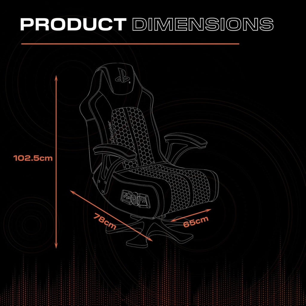 Sillón gaming y de entretenimiento X Rocker Legend 2.1 para Sony PlayStation 5
