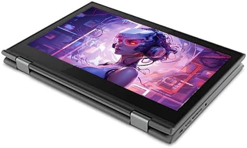 Lenovo Chromebook 300e portátil convertible 2 en 1 con pantalla táctil de 11,6 pulgadas, Intel Celeron N4020 1,1 GHz, 4 GB de RAM, 32 GB de SSD, teclado japonés, Chrome OS (Reacondicionado)