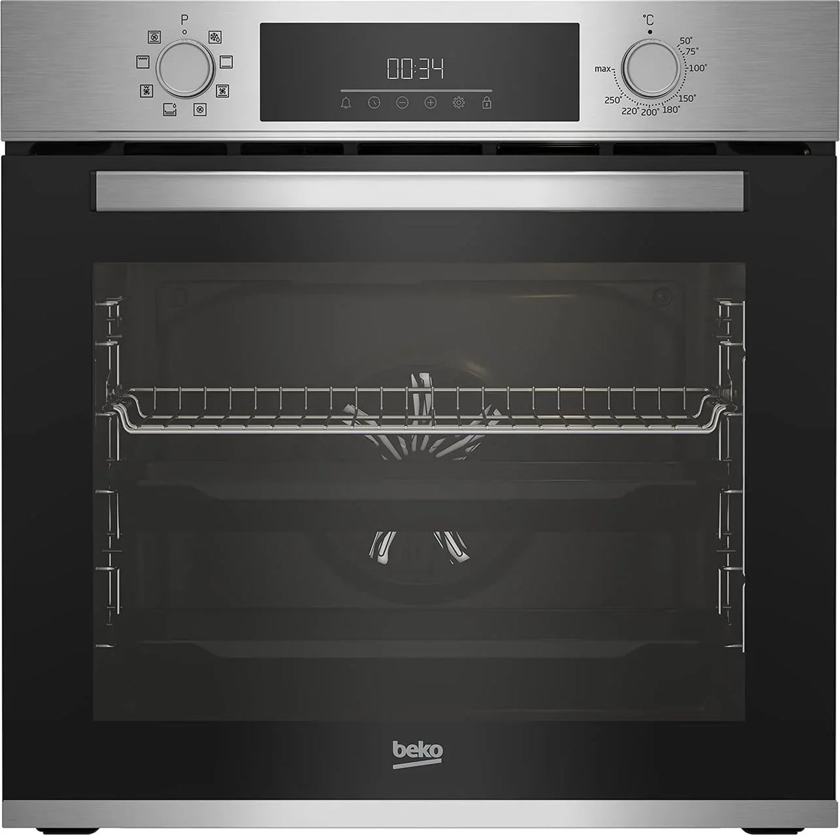 Horno encastrable Beko BBIM12300X b300 60 cm 72 l SteamShine 8 modos de cocción AeroPerfect clase energética A