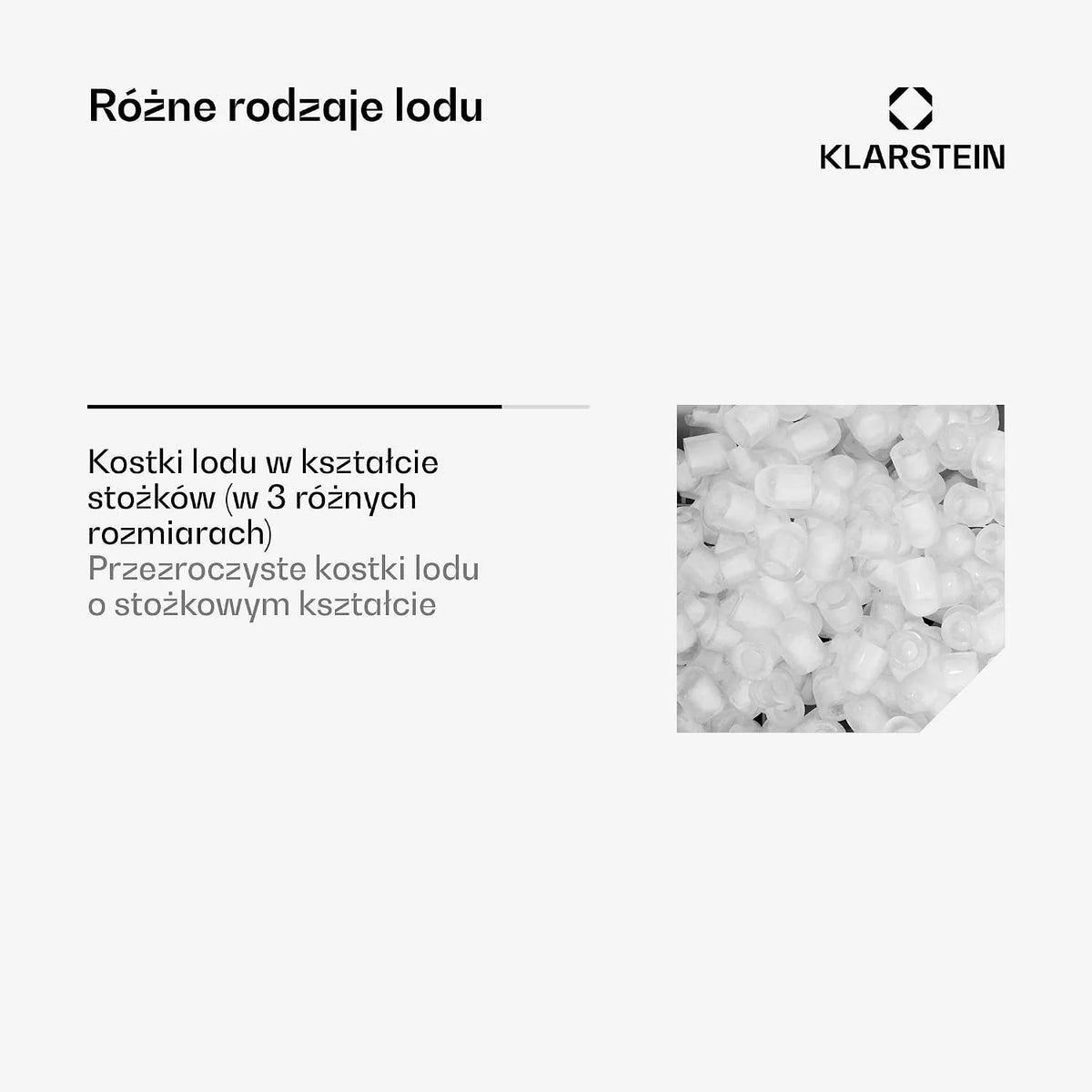 Klarstein Mr. Silver Frost kostkarka do lodu - 150 W, zbiornik 3,3 litra, wyściółka z tworzywa sztucznego bez smaku, system pomp, łatwy do czyszczenia, odłączane części, stal nierdzewna, czarny