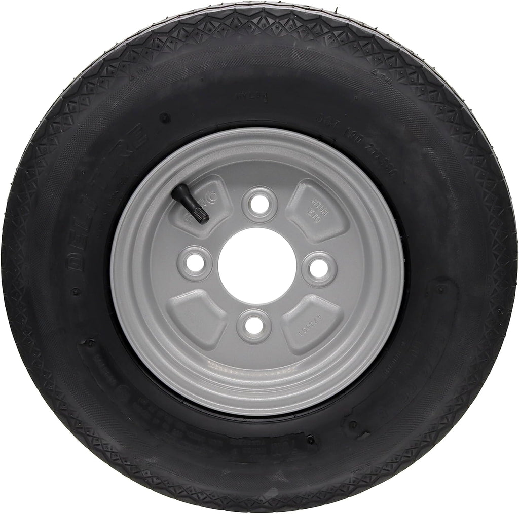 Rueda de repuesto para remolque Deli 4.00-8 4.80-8 4PR 62M para Stema DDR, rueda completa con orificio central grande, juego o individual, 8 pulgadas