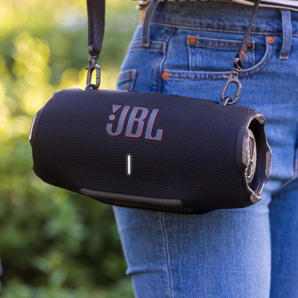 Altavoz JBL Xtreme 4 en camuflaje – Altavoz Bluetooth portátil con graves profundos, mejora de sonido por IA y batería externa integrada – Resistente al agua y al polvo – 24 horas de autonomía