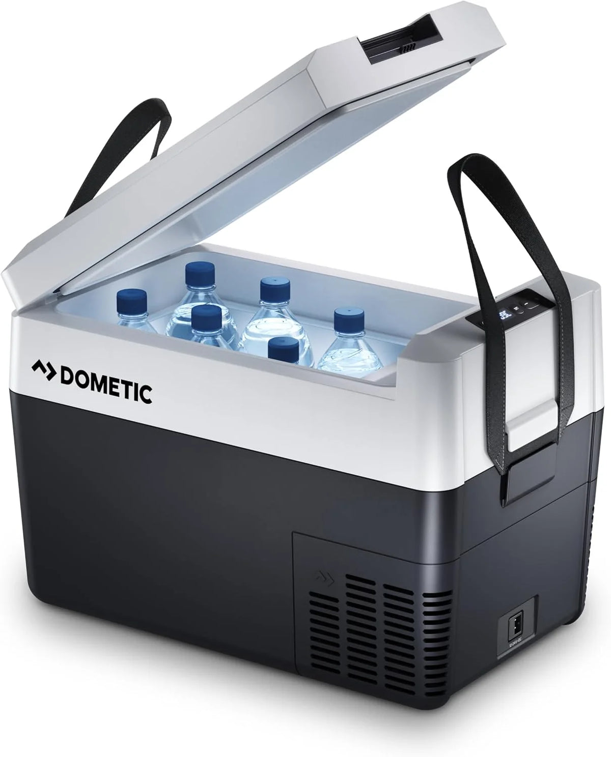 DOMETIC CDF2 36 Lodówka/Zamrażarka kompresorowa, od +10 °C do -15 °C, 31 L – Mini‑lodówka 12/24 V do auta, ciężarówki & łodzi z ochroną akumulatora, szara