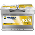 Batería 12V 70Ah 760A A7 Varta Dynamic AGM 570901076K262