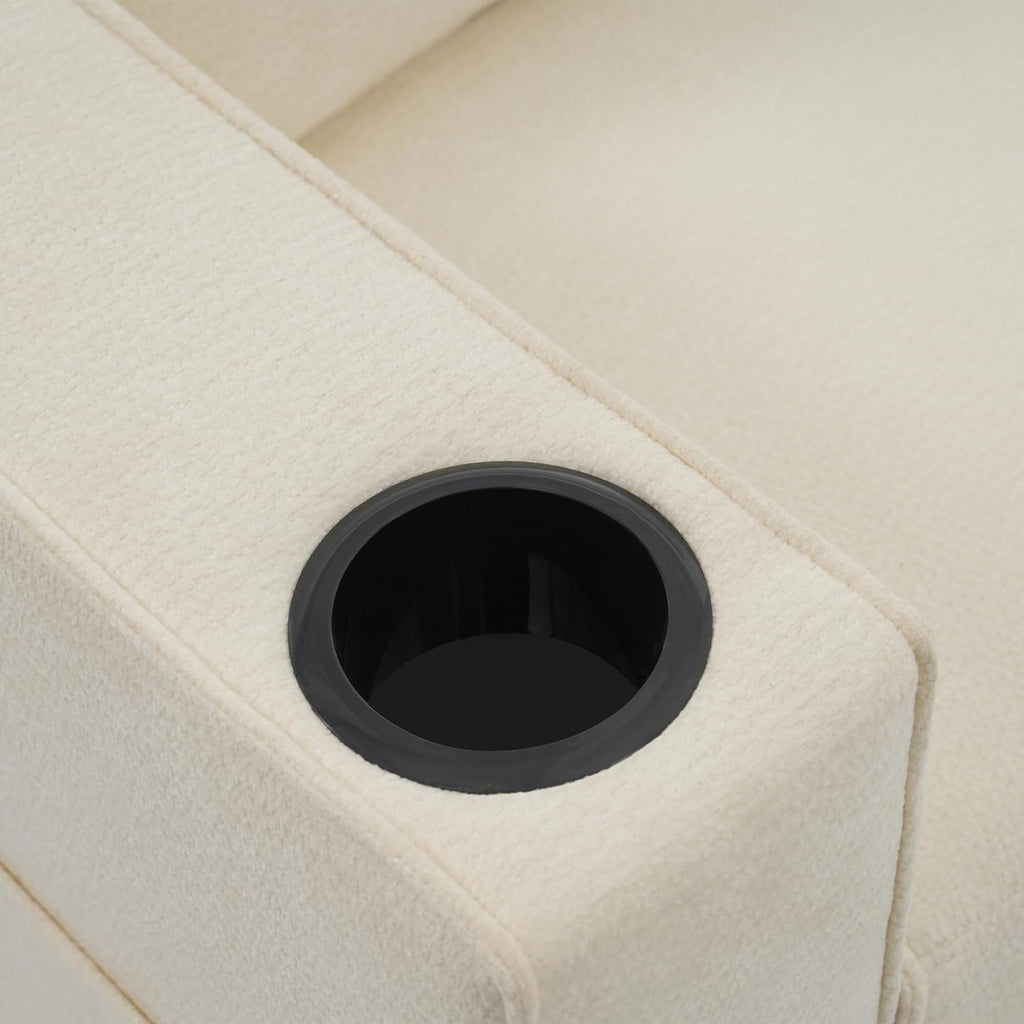 Sofá cama multifuncional 3 en 1 Merax con almacenamiento, USB y portavasos – Sofá cama de 2 plazas moderno y extensible para salón y habitación de invitados
