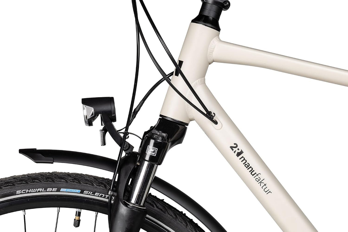 TRS GO | Bicicleta de trekking | Bicicleta para hombre de 28 pulgadas | Transmisión de 21 velocidades | Freno de disco mecánico | incluye equipamiento para carretera