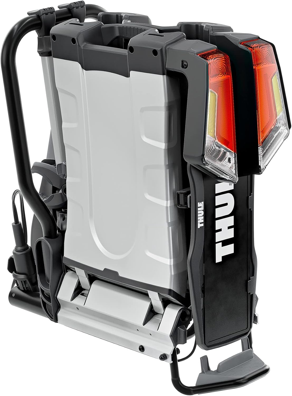 Portabicicletas Thule EasyFold XT, portabicicletas de bola de remolque negro/aluminio, 2 bicicletas