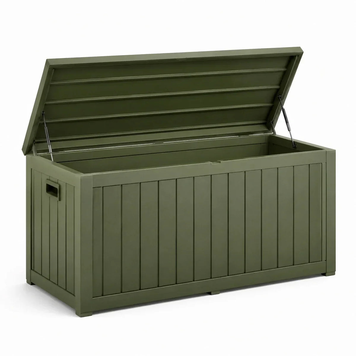 Caja de almacenamiento para jardín de plástico 120x45x60cm verde