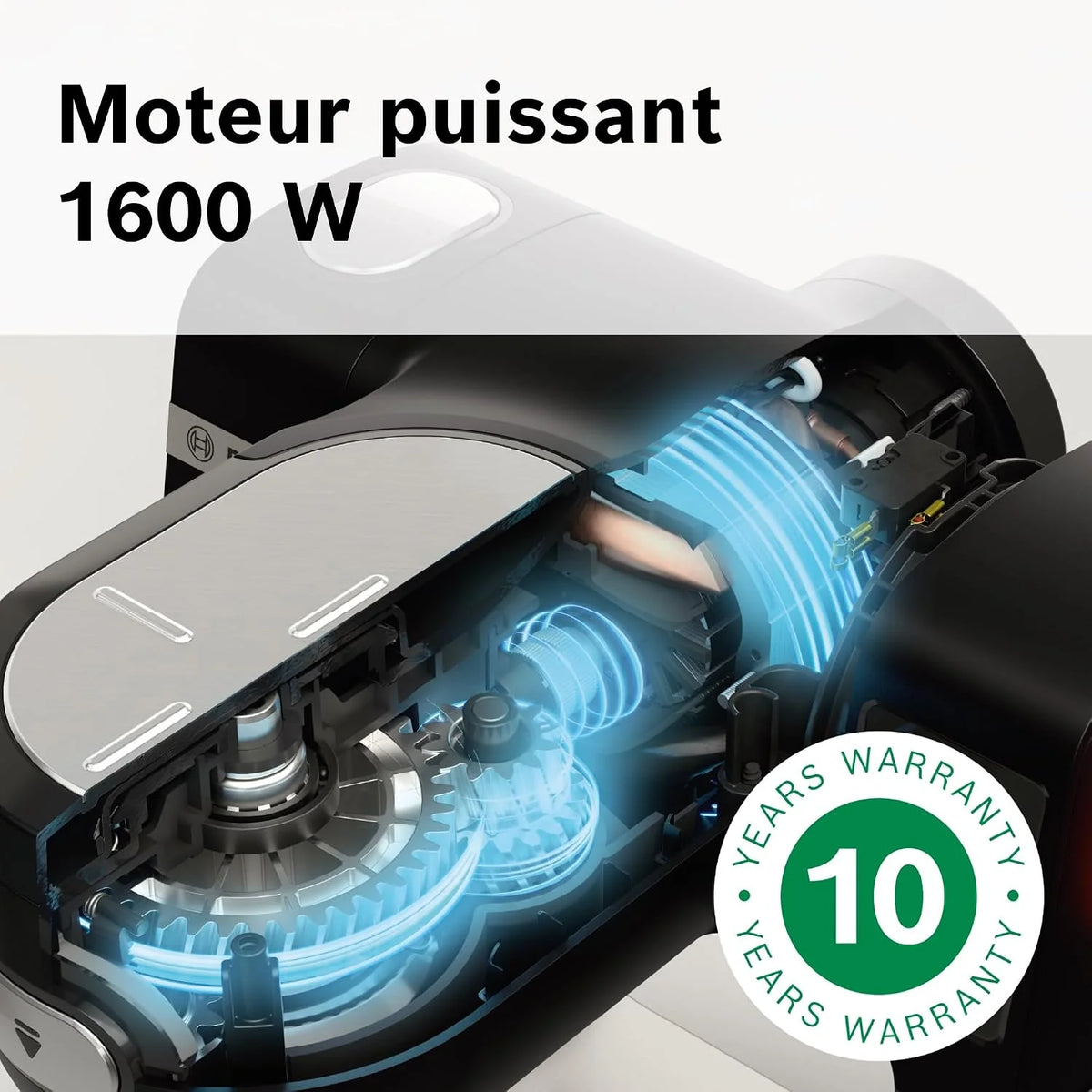 Bosch Robot kuchenny seria 6, 2 miski 5,5 l (stal nierdzewna, tworzywo sztuczne), waga zintegrowana, 7 programów automatycznych, 7 stopni, mieszadło planetarne, hak do zagniatania/miotła silikonowa